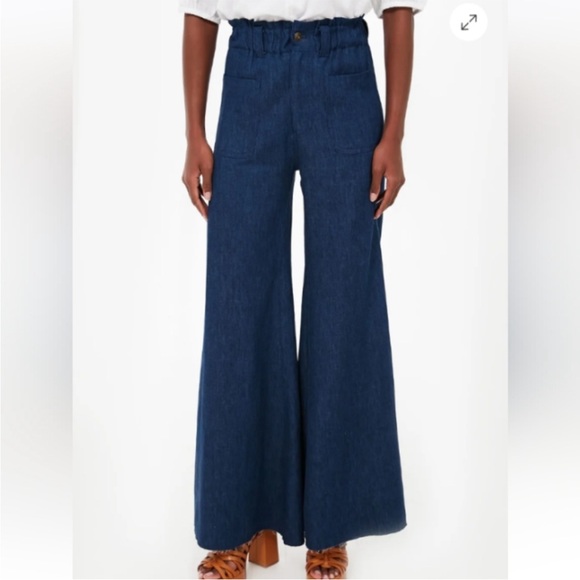 Emerson Fry Dark Blue Wide Leg Jeans - Picture 2 of 7